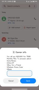 MTN data plan