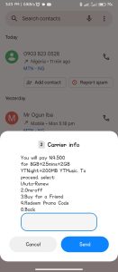 MTN data plan